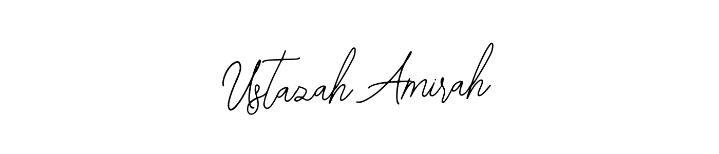 Create a beautiful signature design for name Ustazah Amirah. With this signature (Bearetta-2O07w) fonts, you can make a handwritten signature for free. Ustazah Amirah signature style 12 images and pictures png