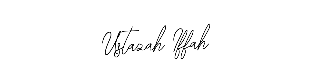 Ustazah Iffah stylish signature style. Best Handwritten Sign (Bearetta-2O07w) for my name. Handwritten Signature Collection Ideas for my name Ustazah Iffah. Ustazah Iffah signature style 12 images and pictures png