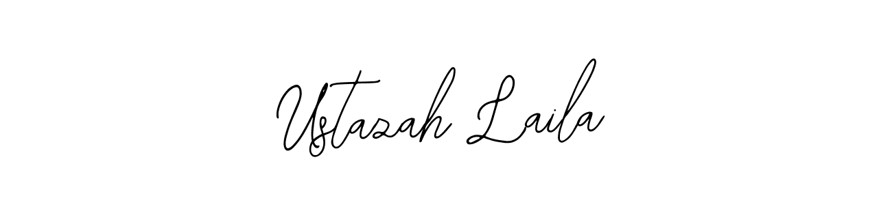 Use a signature maker to create a handwritten signature online. With this signature software, you can design (Bearetta-2O07w) your own signature for name Ustazah Laila. Ustazah Laila signature style 12 images and pictures png