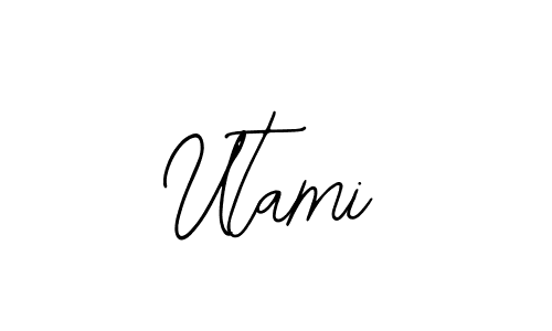 The best way (Bearetta-2O07w) to make a short signature is to pick only two or three words in your name. The name Utami include a total of six letters. For converting this name. Utami signature style 12 images and pictures png