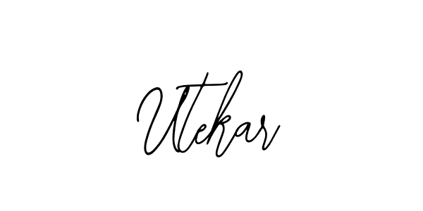 Create a beautiful signature design for name Utekar. With this signature (Bearetta-2O07w) fonts, you can make a handwritten signature for free. Utekar signature style 12 images and pictures png