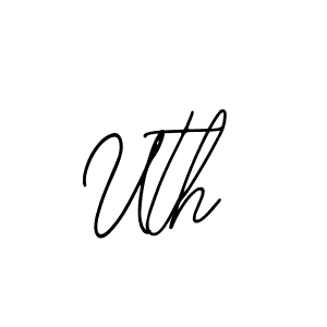 Design your own signature with our free online signature maker. With this signature software, you can create a handwritten (Bearetta-2O07w) signature for name Uth. Uth signature style 12 images and pictures png