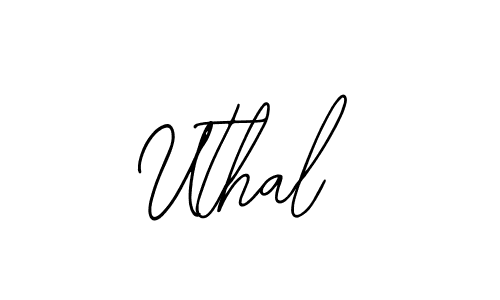 Uthal stylish signature style. Best Handwritten Sign (Bearetta-2O07w) for my name. Handwritten Signature Collection Ideas for my name Uthal. Uthal signature style 12 images and pictures png