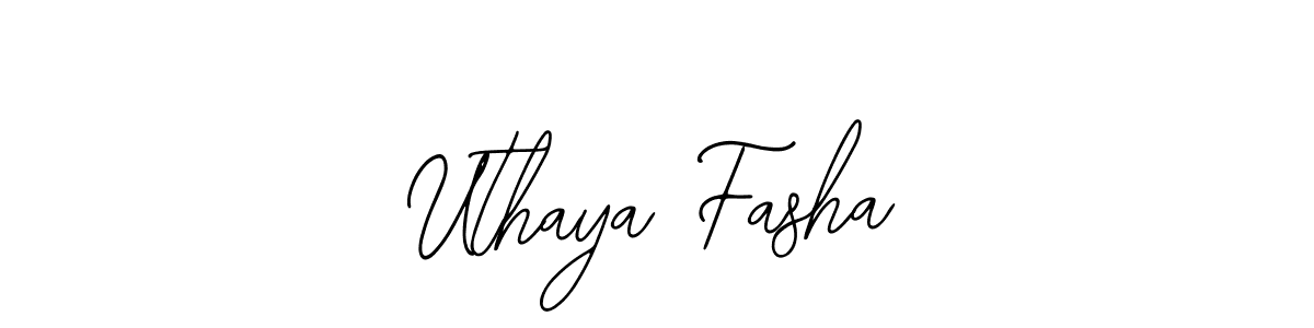 Create a beautiful signature design for name Uthaya Fasha. With this signature (Bearetta-2O07w) fonts, you can make a handwritten signature for free. Uthaya Fasha signature style 12 images and pictures png