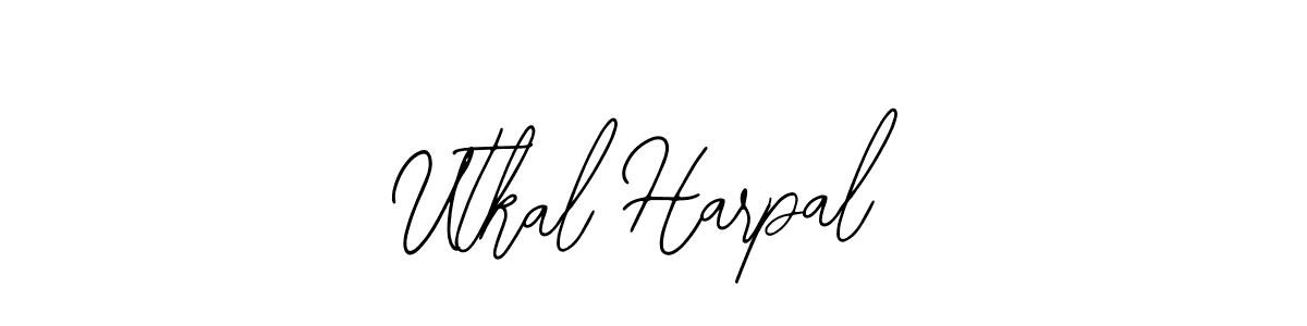You should practise on your own different ways (Bearetta-2O07w) to write your name (Utkal Harpal) in signature. don't let someone else do it for you. Utkal Harpal signature style 12 images and pictures png