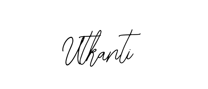 Make a beautiful signature design for name Utkanti. With this signature (Bearetta-2O07w) style, you can create a handwritten signature for free. Utkanti signature style 12 images and pictures png
