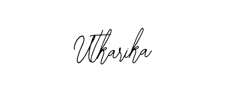 Make a beautiful signature design for name Utkarika. With this signature (Bearetta-2O07w) style, you can create a handwritten signature for free. Utkarika signature style 12 images and pictures png