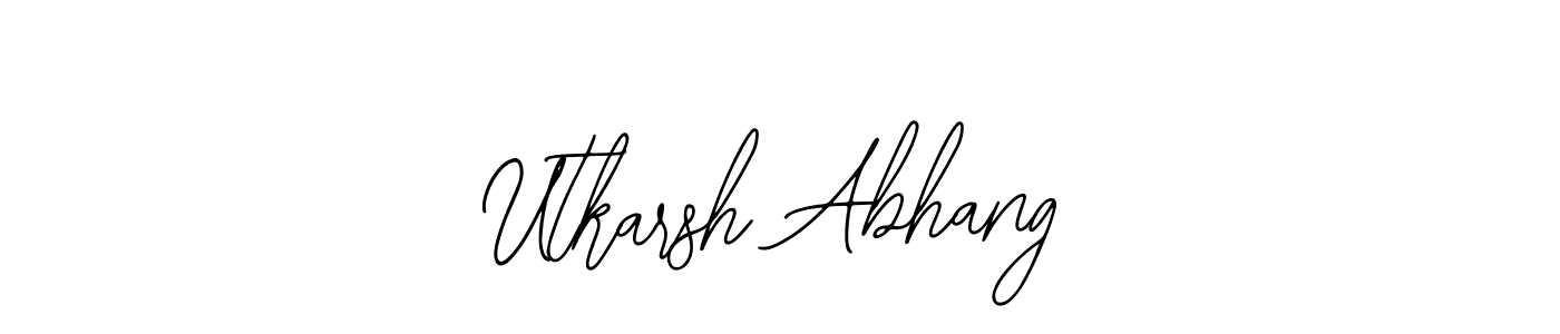 How to Draw Utkarsh Abhang signature style? Bearetta-2O07w is a latest design signature styles for name Utkarsh Abhang. Utkarsh Abhang signature style 12 images and pictures png