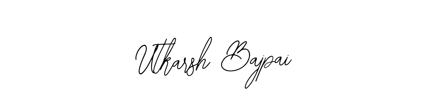 Use a signature maker to create a handwritten signature online. With this signature software, you can design (Bearetta-2O07w) your own signature for name Utkarsh Bajpai. Utkarsh Bajpai signature style 12 images and pictures png