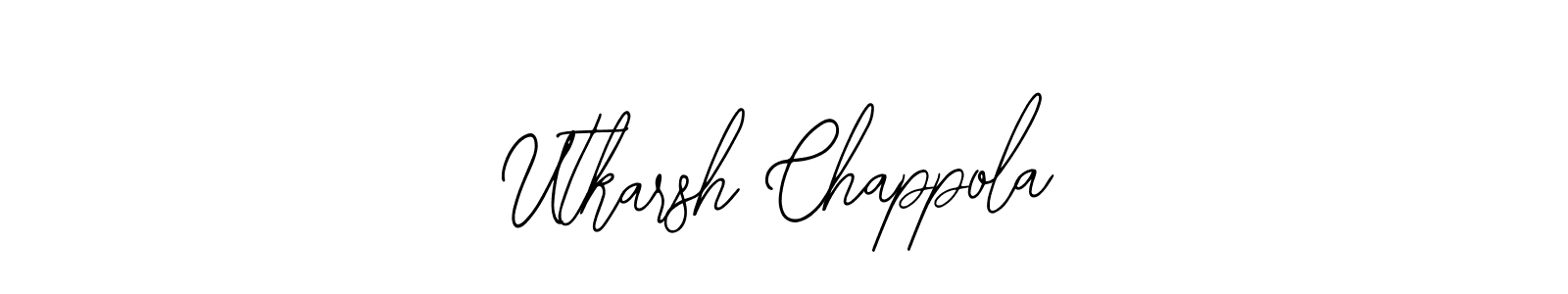 Create a beautiful signature design for name Utkarsh Chappola. With this signature (Bearetta-2O07w) fonts, you can make a handwritten signature for free. Utkarsh Chappola signature style 12 images and pictures png