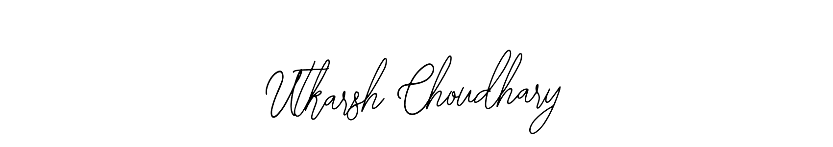 You should practise on your own different ways (Bearetta-2O07w) to write your name (Utkarsh Choudhary) in signature. don't let someone else do it for you. Utkarsh Choudhary signature style 12 images and pictures png