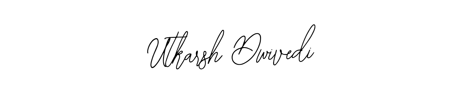 How to make Utkarsh Dwivedi name signature. Use Bearetta-2O07w style for creating short signs online. This is the latest handwritten sign. Utkarsh Dwivedi signature style 12 images and pictures png