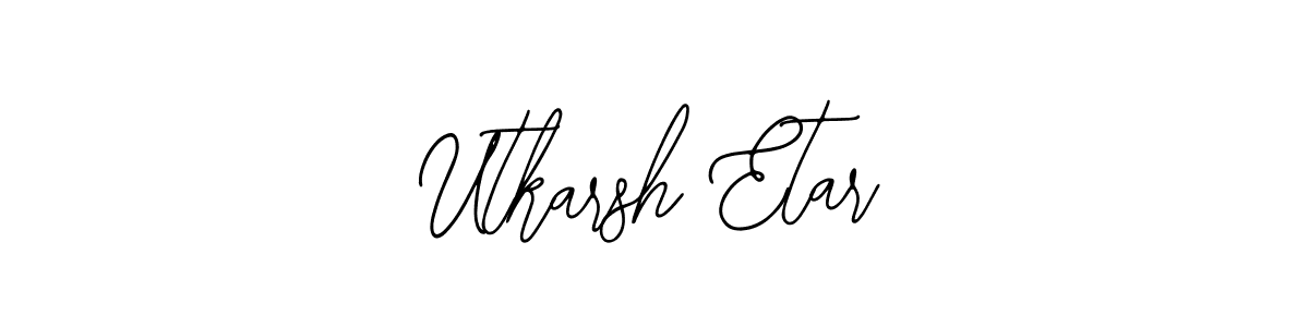 The best way (Bearetta-2O07w) to make a short signature is to pick only two or three words in your name. The name Utkarsh Etar include a total of six letters. For converting this name. Utkarsh Etar signature style 12 images and pictures png