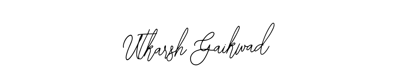 Use a signature maker to create a handwritten signature online. With this signature software, you can design (Bearetta-2O07w) your own signature for name Utkarsh Gaikwad. Utkarsh Gaikwad signature style 12 images and pictures png