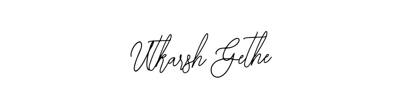 Make a beautiful signature design for name Utkarsh Gethe. Use this online signature maker to create a handwritten signature for free. Utkarsh Gethe signature style 12 images and pictures png