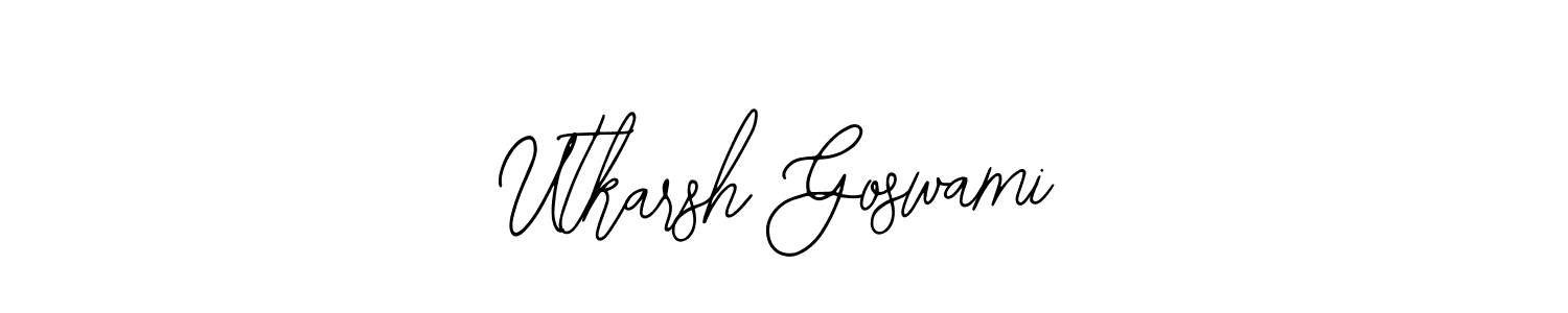 How to make Utkarsh Goswami signature? Bearetta-2O07w is a professional autograph style. Create handwritten signature for Utkarsh Goswami name. Utkarsh Goswami signature style 12 images and pictures png