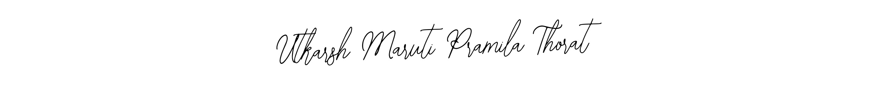 Make a beautiful signature design for name Utkarsh Maruti Pramila Thorat. Use this online signature maker to create a handwritten signature for free. Utkarsh Maruti Pramila Thorat signature style 12 images and pictures png