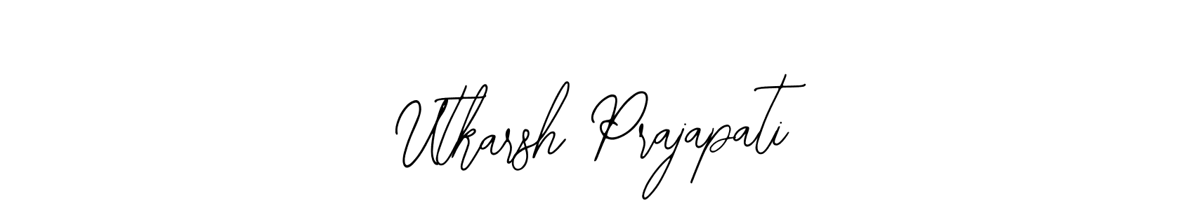 Use a signature maker to create a handwritten signature online. With this signature software, you can design (Bearetta-2O07w) your own signature for name Utkarsh Prajapati. Utkarsh Prajapati signature style 12 images and pictures png