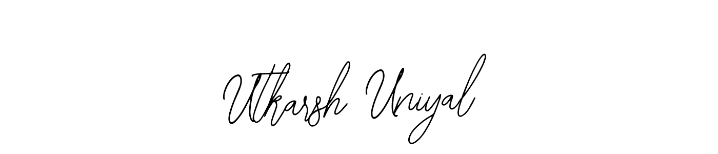 How to Draw Utkarsh Uniyal signature style? Bearetta-2O07w is a latest design signature styles for name Utkarsh Uniyal. Utkarsh Uniyal signature style 12 images and pictures png