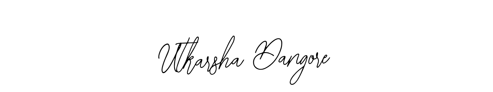 if you are searching for the best signature style for your name Utkarsha Dangore. so please give up your signature search. here we have designed multiple signature styles  using Bearetta-2O07w. Utkarsha Dangore signature style 12 images and pictures png