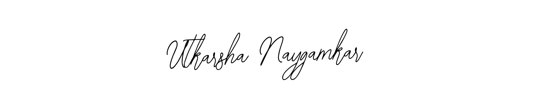 Create a beautiful signature design for name Utkarsha Naygamkar. With this signature (Bearetta-2O07w) fonts, you can make a handwritten signature for free. Utkarsha Naygamkar signature style 12 images and pictures png