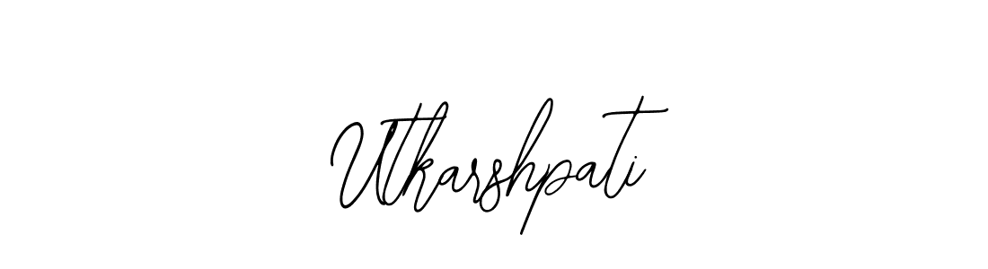 You should practise on your own different ways (Bearetta-2O07w) to write your name (Utkarshpati) in signature. don't let someone else do it for you. Utkarshpati signature style 12 images and pictures png