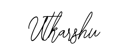 The Bearetta-2O07w handwriting style adds charm and authenticity to name Utkarshu. A wonderful choice for personal thank-you notes. Utkarshu signature style 12 images and pictures png