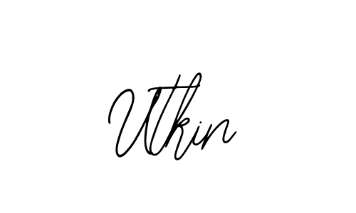 Use a signature maker to create a handwritten signature online. With this signature software, you can design (Bearetta-2O07w) your own signature for name Utkin. Utkin signature style 12 images and pictures png