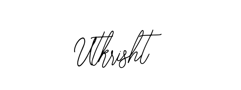 Make a beautiful signature design for name Utkrisht. With this signature (Bearetta-2O07w) style, you can create a handwritten signature for free. Utkrisht signature style 12 images and pictures png