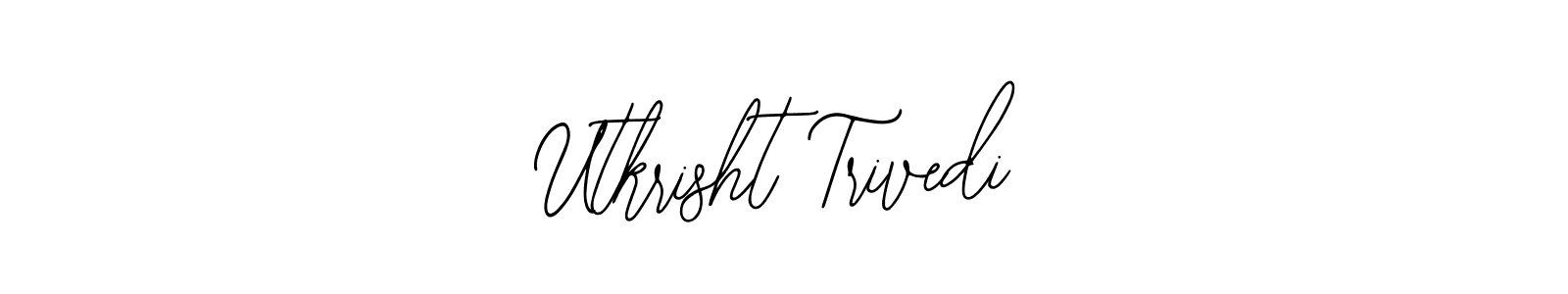 Use a signature maker to create a handwritten signature online. With this signature software, you can design (Bearetta-2O07w) your own signature for name Utkrisht Trivedi. Utkrisht Trivedi signature style 12 images and pictures png