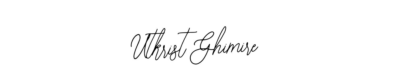 Make a beautiful signature design for name Utkrist Ghimire. With this signature (Bearetta-2O07w) style, you can create a handwritten signature for free. Utkrist Ghimire signature style 12 images and pictures png