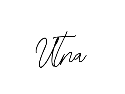 How to make Utna signature? Bearetta-2O07w is a professional autograph style. Create handwritten signature for Utna name. Utna signature style 12 images and pictures png