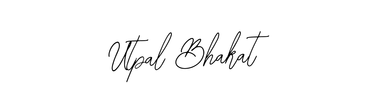 Use a signature maker to create a handwritten signature online. With this signature software, you can design (Bearetta-2O07w) your own signature for name Utpal Bhakat. Utpal Bhakat signature style 12 images and pictures png