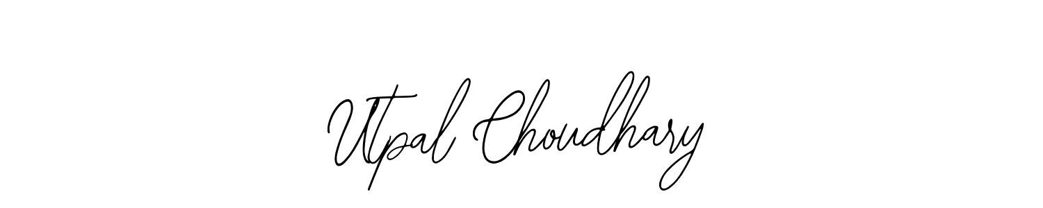 Use a signature maker to create a handwritten signature online. With this signature software, you can design (Bearetta-2O07w) your own signature for name Utpal Choudhary. Utpal Choudhary signature style 12 images and pictures png