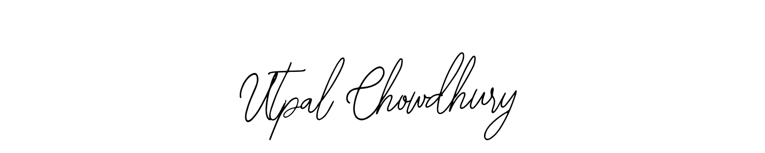 How to make Utpal Chowdhury name signature. Use Bearetta-2O07w style for creating short signs online. This is the latest handwritten sign. Utpal Chowdhury signature style 12 images and pictures png