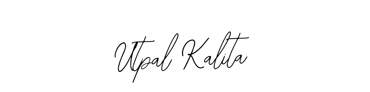 Use a signature maker to create a handwritten signature online. With this signature software, you can design (Bearetta-2O07w) your own signature for name Utpal Kalita. Utpal Kalita signature style 12 images and pictures png