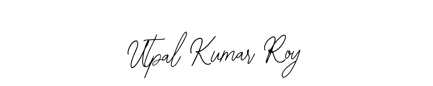 Also You can easily find your signature by using the search form. We will create Utpal Kumar Roy name handwritten signature images for you free of cost using Bearetta-2O07w sign style. Utpal Kumar Roy signature style 12 images and pictures png