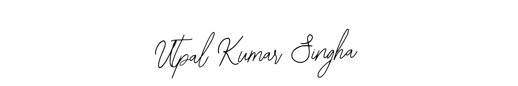 if you are searching for the best signature style for your name Utpal Kumar Singha. so please give up your signature search. here we have designed multiple signature styles  using Bearetta-2O07w. Utpal Kumar Singha signature style 12 images and pictures png