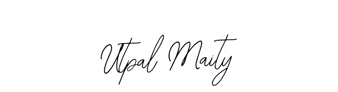 You should practise on your own different ways (Bearetta-2O07w) to write your name (Utpal Maity) in signature. don't let someone else do it for you. Utpal Maity signature style 12 images and pictures png