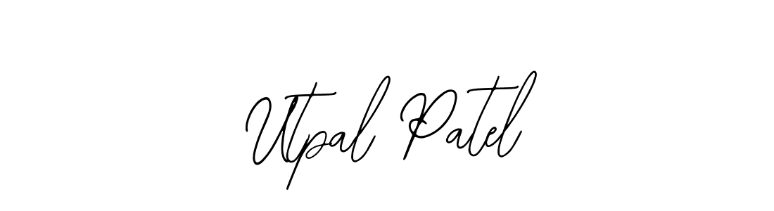 You should practise on your own different ways (Bearetta-2O07w) to write your name (Utpal Patel) in signature. don't let someone else do it for you. Utpal Patel signature style 12 images and pictures png