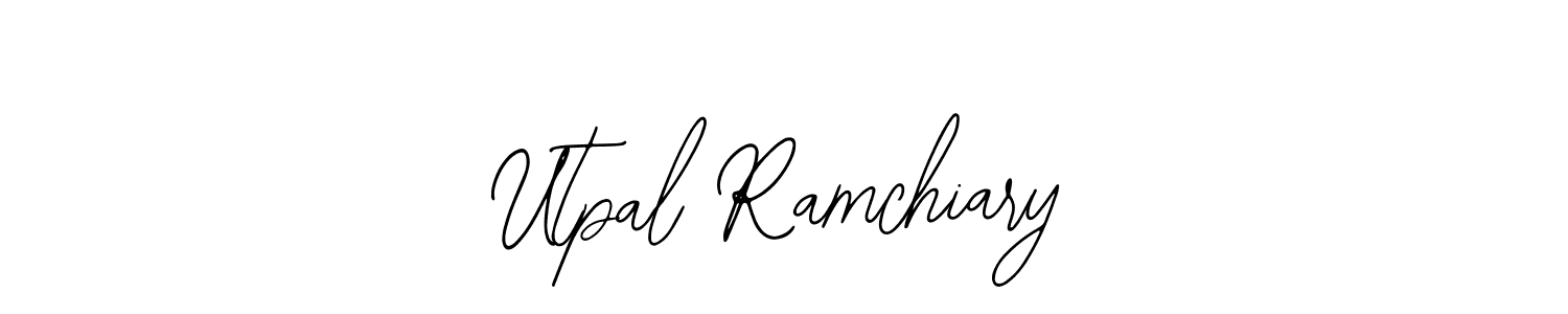 Use a signature maker to create a handwritten signature online. With this signature software, you can design (Bearetta-2O07w) your own signature for name Utpal Ramchiary. Utpal Ramchiary signature style 12 images and pictures png