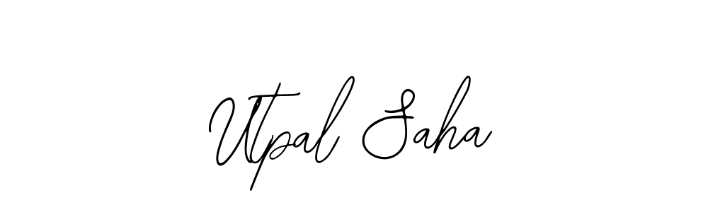if you are searching for the best signature style for your name Utpal Saha. so please give up your signature search. here we have designed multiple signature styles  using Bearetta-2O07w. Utpal Saha signature style 12 images and pictures png