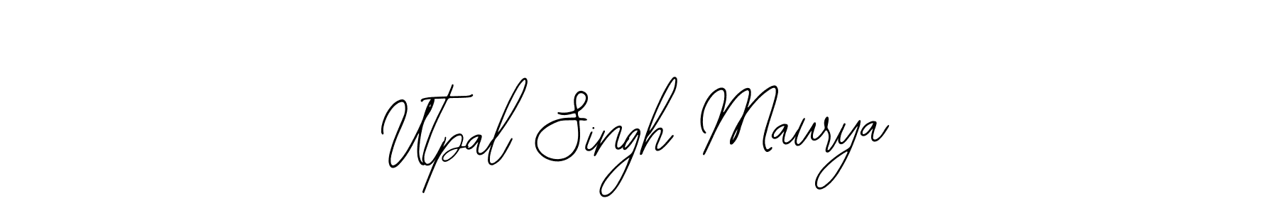 Also You can easily find your signature by using the search form. We will create Utpal Singh Maurya name handwritten signature images for you free of cost using Bearetta-2O07w sign style. Utpal Singh Maurya signature style 12 images and pictures png