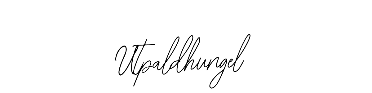 Design your own signature with our free online signature maker. With this signature software, you can create a handwritten (Bearetta-2O07w) signature for name Utpaldhungel. Utpaldhungel signature style 12 images and pictures png