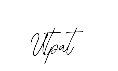 How to make Utpat signature? Bearetta-2O07w is a professional autograph style. Create handwritten signature for Utpat name. Utpat signature style 12 images and pictures png