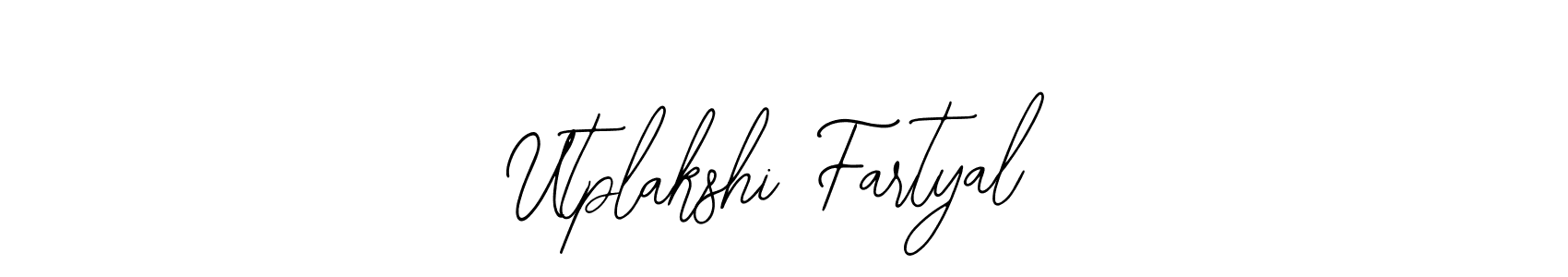 Create a beautiful signature design for name Utplakshi Fartyal. With this signature (Bearetta-2O07w) fonts, you can make a handwritten signature for free. Utplakshi Fartyal signature style 12 images and pictures png