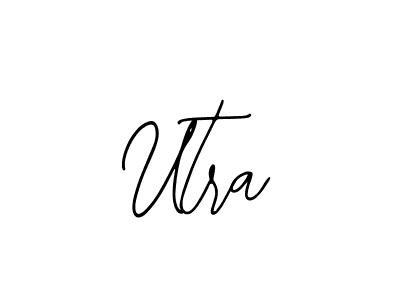Design your own signature with our free online signature maker. With this signature software, you can create a handwritten (Bearetta-2O07w) signature for name Utra. Utra signature style 12 images and pictures png