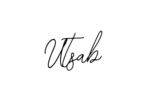This is the best signature style for the Utsab name. Also you like these signature font (Bearetta-2O07w). Mix name signature. Utsab signature style 12 images and pictures png