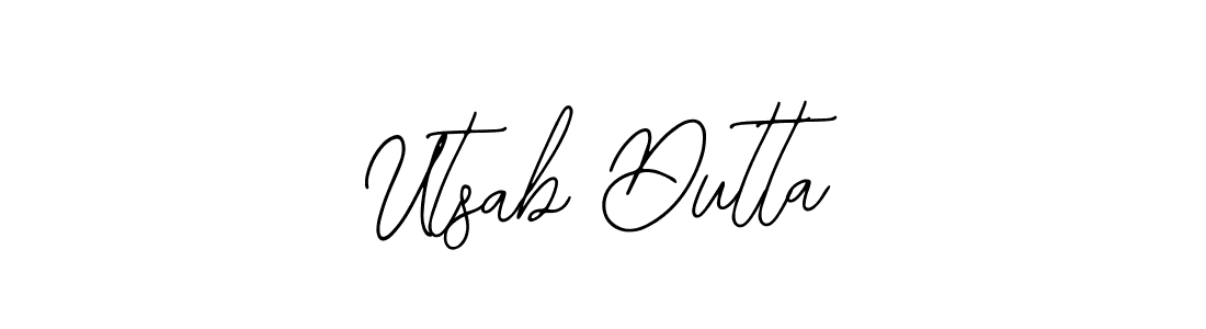 You should practise on your own different ways (Bearetta-2O07w) to write your name (Utsab Dutta) in signature. don't let someone else do it for you. Utsab Dutta signature style 12 images and pictures png