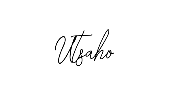 You should practise on your own different ways (Bearetta-2O07w) to write your name (Utsaho) in signature. don't let someone else do it for you. Utsaho signature style 12 images and pictures png